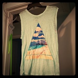 Teal tank top